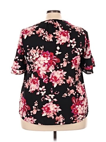 Roz & Ali Short Sleeve Blouse (view 2)