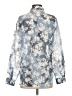 Gap Outlet Floral Blue Long Sleeve Blouse Size S - photo 2
