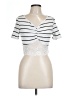 Shein White Short Sleeve T-Shirt Size L - photo 1