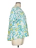 Piyama 100% Rayon Teal Short Sleeve Blouse Size M - photo 4