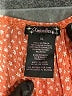 Xtraordinary 100% Rayon Floral Orange Short Sleeve Top Size XL - photo 7