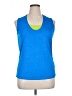 Reebok 100% Polyester Blue Active Tank Size XL - photo 1