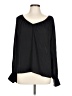 Nine West 100% Polyester Black Long Sleeve Blouse Size L - photo 1