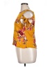 Bebop Yellow Short Sleeve Blouse Size XL - photo 5