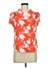 41Hawthorn 100% Polyester Orange Short Sleeve Blouse Size M - photo 1