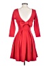 Apricity Solid Red Cocktail Dress Size XS - photo 2