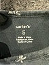 Carter's 100% Cotton Stars Gray Dress Size 5 - photo 3