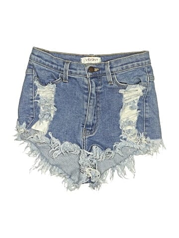 Vibrant M.I.U Denim Shorts (view 1)