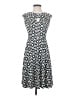 Wisp Print Black Gray Casual Dress Size 0 - photo 1