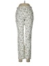 Ann Taylor LOFT Floral Ivory White Casual Pants Size 1 (estimated) - photo 1