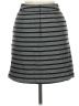 oasis Stripes Gray Casual Skirt Size 6 - photo 2