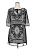 Bebop 100% Polyester Paisley Gray Casual Dress Size XL - photo 1