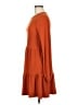 Shein Solid Orange Casual Dress Size 6 - photo 5