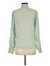 Glam 100% Polyester Green Long Sleeve Blouse Size M - photo 2