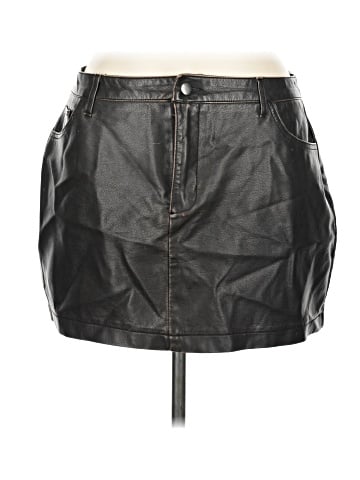 Ci Sono Faux Leather Skirt (view 1)