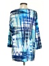 Assorted Brands Blue 3/4 Sleeve Blouse Size S - photo 2