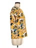 Shein Yellow Short Sleeve Blouse Size 6 - photo 4