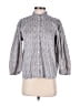 Gap 100% Cotton Gray Long Sleeve Blouse Size M - photo 1
