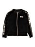 Justice Active 100% Polyester Black Zip Up Hoodie Size 12 - photo 1