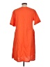 Assorted Brands Solid Orange Casual Dress Size L - photo 2