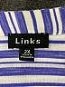 Links Stripes Blue Long Sleeve Blouse Size 2X - photo 4