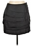 H&M 100% Polyester Solid Black Casual Skirt Size 10 - photo 1