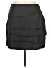 H&M 100% Polyester Solid Black Casual Skirt Size 10 - photo 2