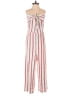 Love Tree Stripes White Jumpsuit Size S - photo 1