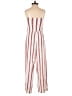 Love Tree Stripes White Jumpsuit Size S - photo 2