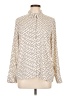 Express Polka Dots Ivory Long Sleeve Blouse Size L - photo 1