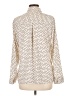 Express Polka Dots Ivory Long Sleeve Blouse Size L - photo 2
