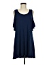 Adrienne Solid Blue Casual Dress Size M - photo 1