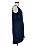 Adrienne Solid Blue Casual Dress Size M - photo 4