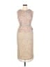 Mac Duggal 100% Polyester Tweed Tan Cocktail Dress Size 10 - photo 1