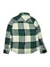 M&S 100% Cotton Plaid Green Long Sleeve Button-Down Shirt Size 10 - 11 - photo 2