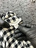 BeachLunchLounge Checkered-gingham Black Long Sleeve Button-Down Shirt Size L - photo 7