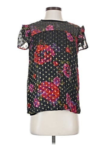 By Anthropologie Short Sleeve Blouse (view 1)
