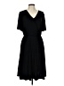 PIPHANY Solid Black Casual Dress Size L - photo 1