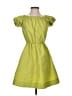 LDT 100% Polyester Solid Green Casual Dress Size 0 - photo 1