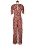 ASOS 100% Viscose Print Red Jumpsuit Size 0 - photo 2