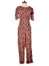 ASOS 100% Viscose Print Red Jumpsuit Size 0 - photo 1