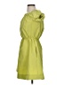 LDT 100% Polyester Solid Green Casual Dress Size 0 - photo 5