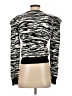Express 100% Nylon Animal Print Black Cardigan Size XS - photo 2
