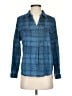 Joie 100% Cotton Plaid Blue Long Sleeve Button-Down Shirt Size XS - photo 1