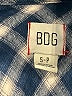 BDG Checkered-gingham Blue Long Sleeve Button-Down Shirt Size S - photo 7