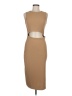 Prettygarden Solid Tan Cocktail Dress Size M - photo 1