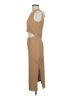 Prettygarden Solid Tan Cocktail Dress Size M - photo 5