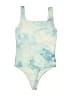 Babaton Tie-dye Blue One Piece Swimsuit Size XS - photo 2