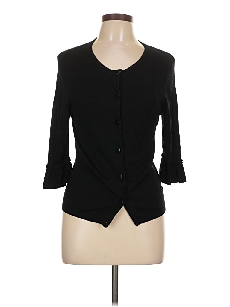 Pre-owned Jessica Howard Cardigan Sweater In Black