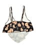 Unbranded Floral Black Swimsuit Top Size XXL - photo 2